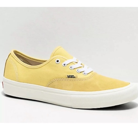 yellow low cut vans